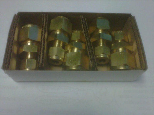 (box of 5) Swagelok B-810-6-4 Brass Reducing Union 1/2 in OD - 1/4