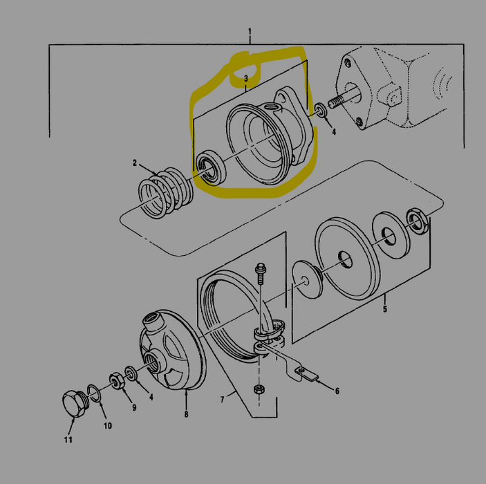 BENDIX 280939 LOCK UP CHAMBER OSHKOSH 525AS43 2520-01-097-0195
