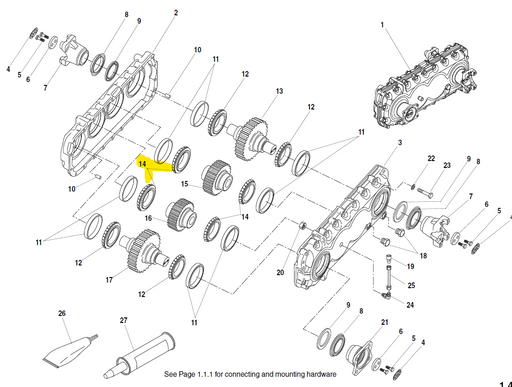JLG 1320754 ROLLER BEARING CONE TAPERED TIMKEN ZY2116