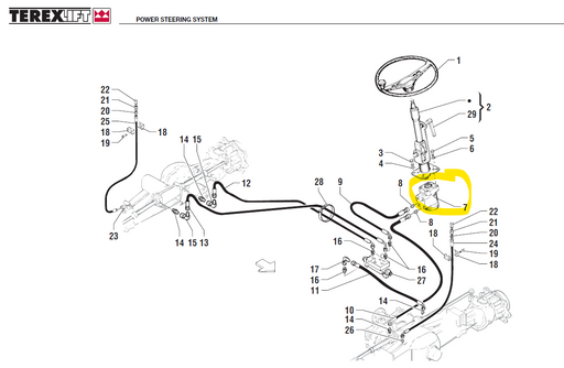 TEREX TX5119MD STEERING SELECTOR VALVE EATON 403-7073-04