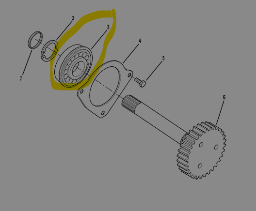 JLG FUNK 4003455 Ball Bearing