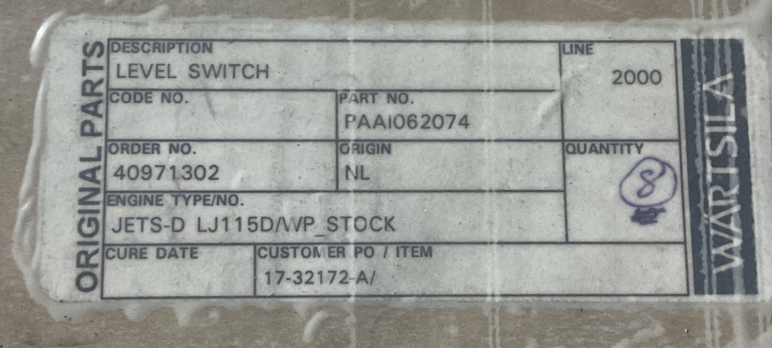 ELETTROTEC LM2 Float Level Switch 220 VOLT 30 Watt .05A  JETS-D LJ115D/WP