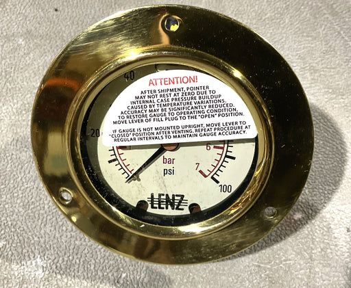 LENZ BAC-100-25RCFF 0.0 TO 100.0 PSI