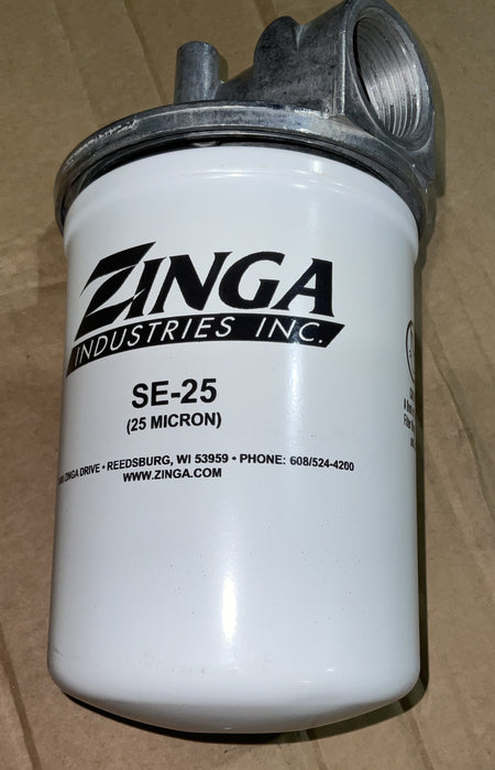 1-1/4" NPT 25 GPM 141 Micron Suction Filter Zinga SE100 9-8282