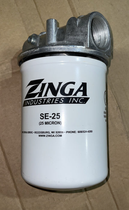 1-1/4" NPT 25 GPM 141 Micron Suction Filter Zinga SE100 9-8282