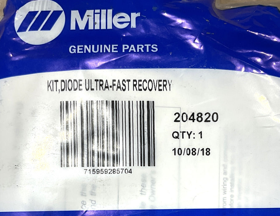 Miller 204820 Kit, Diode Ultra-Fast Recovery 200A 600V