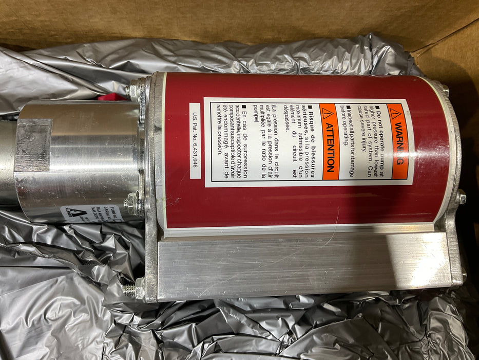 Alemite 9960-A Oil Pump, Stationary, Oil Lub., Pneumatic RAM Pump, 16 gal, 7 gpm