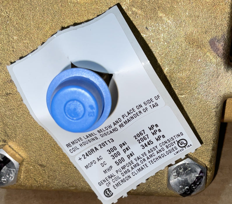 Emerson Flow Control 1-5/8"Swt Nc 2 Way Solenoid Vlv P/N 060384