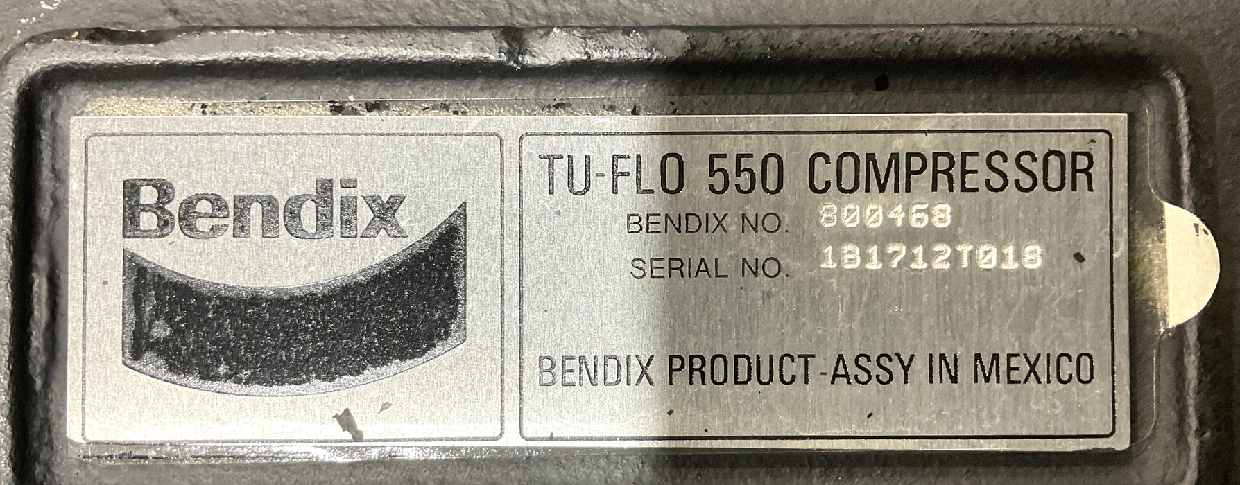 GENUINE NEW BENDIX TU-FLO 550 COMPRESSOR 800468 1694005C92 2003252C97