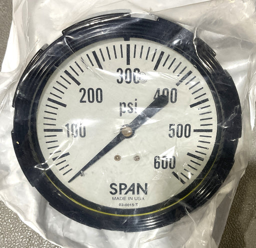 SPAN INSTRUMENTS PRESSURE DIAL GAGE LFP 310-600-PSI-G SULLAIR 48061