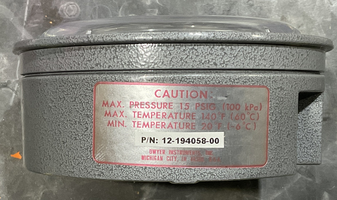 DWYER 102006-00 MAGNEHELIC 12-194058-00 MDL: 2004