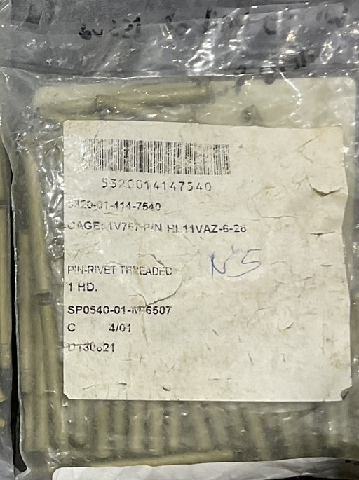RIVET PIN TITANIUM ALLOY UNS R56400 HL11VAP-6-28 (BAG OF 100)