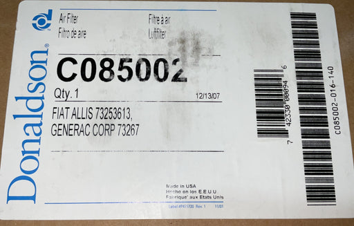DONALDSON FILTER FIAT ALLIS 73253613 GENERAC 73267