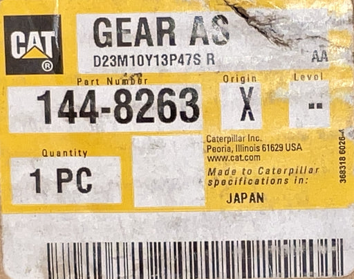 CAT 144-8263 DRIVE IDLER GEAR -LOWER, LH S/N CTH1-UP STANDARD ROTATION 3512B