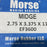 MORSE 2.750 X 3.375 X 11 NITRILE SHAFT BEARING MIDGE EF3600 BOAT MARINE