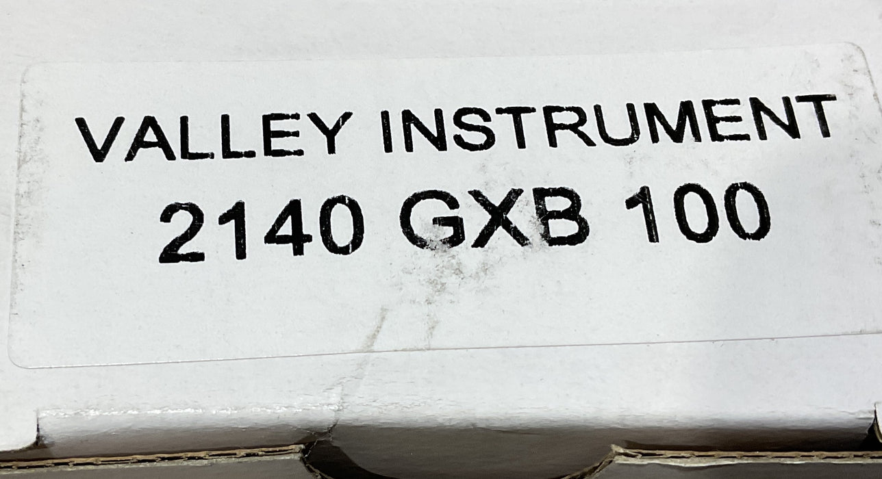 Valley Industries - 2-1/2" - 100 P.S.I. Liquid Filled Pressure Gauge - 2140GXB100