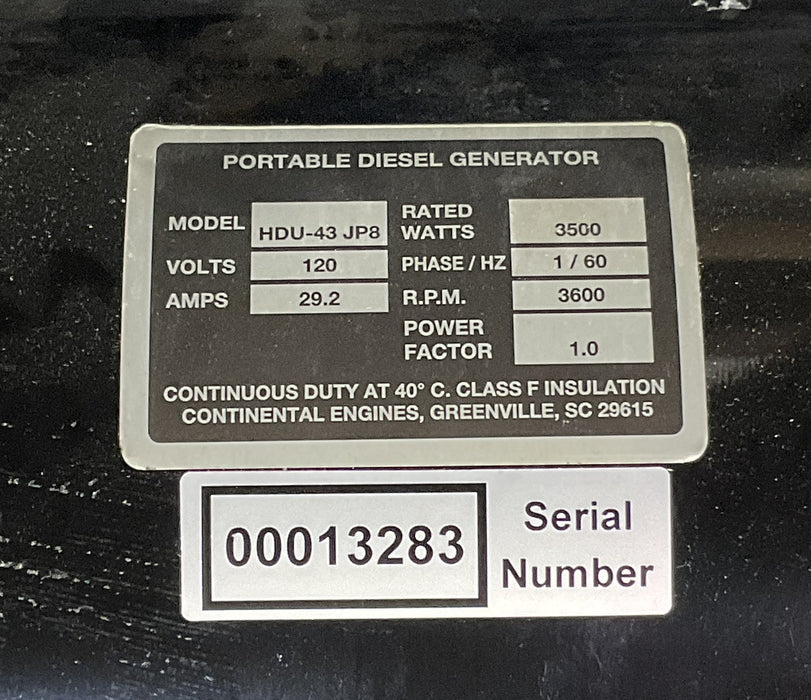 F15 SE portable generator HDU-43 JP8