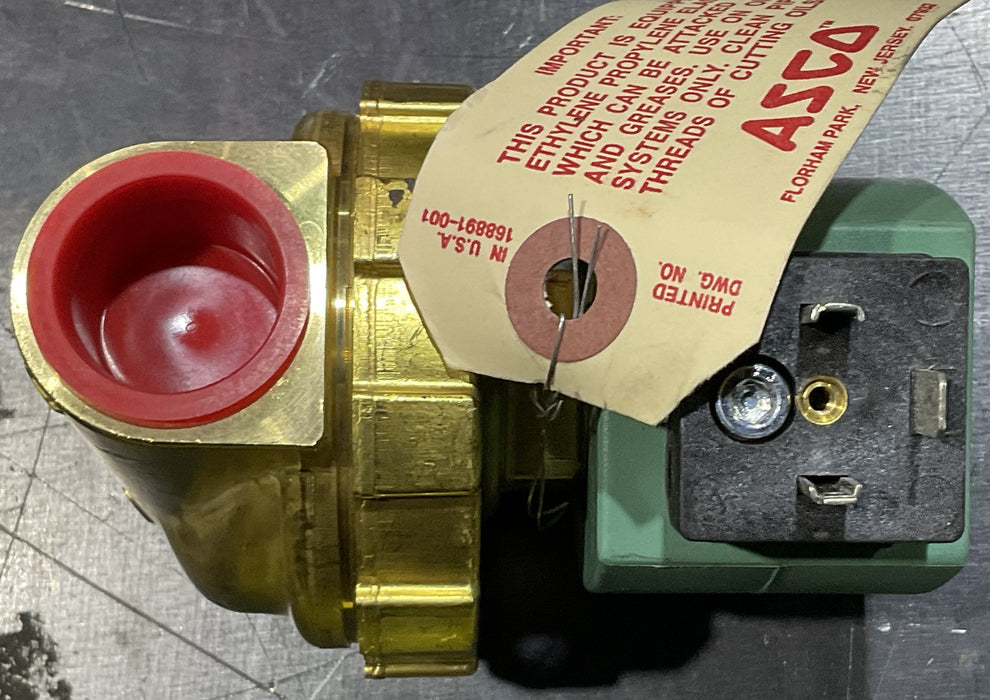 Asco Valve, MSU8220G409 240/60, 220/50, Steam Solenoid Valve, 3/4", 240v