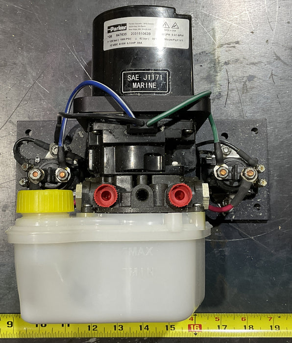 Parker Hydraulics 647635 JACK PLATE PUMP WITH MOTOR 12V