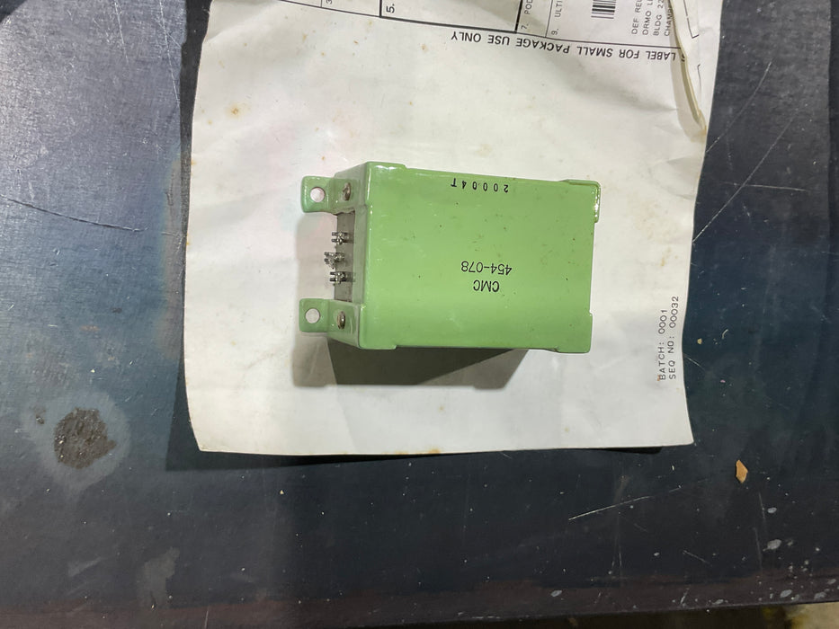 CMC ELECTRONICS 454-078 METALLIC RECTIFIER 6120-00-909-8048