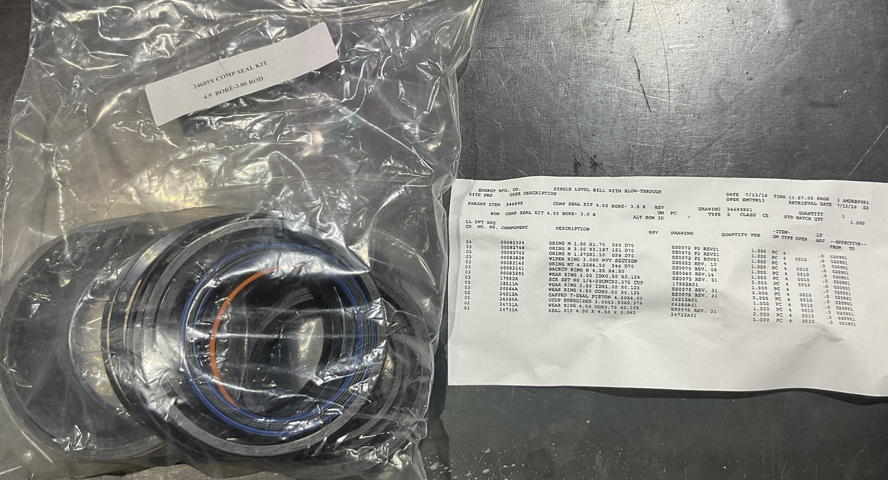 JLG ATLAS 10K FORKLIFT 24689X BOOM HOIST SEAL KIT
