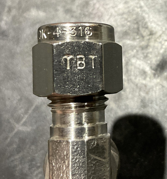 4M5BT4-316 Parker A-Lok Male Branch Tee SAE Straight Thread