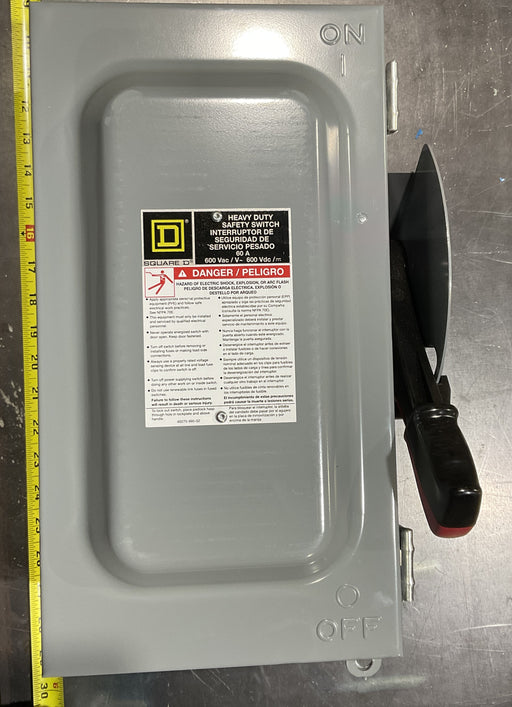HU362AWK - Square D 60A 600V 3 Pole Non-Fusible Safety Switch NEMA 3R/12