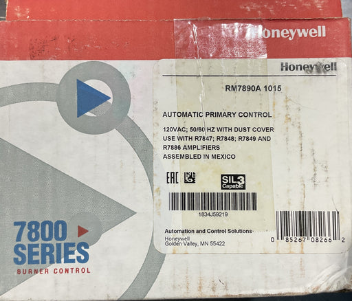 Honeywell RM7890A1015 Burner Control Series 7800 Automatic Programing