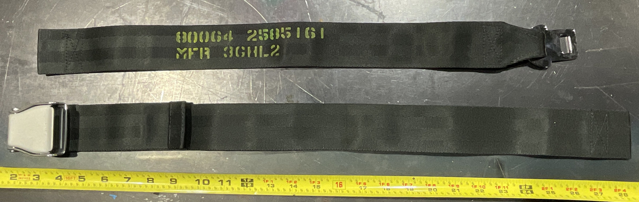 LVTC7 seatbelt 2350-00-473-0017 B.W.I. of KS. p/n 2585161 56" MAX LENGTH