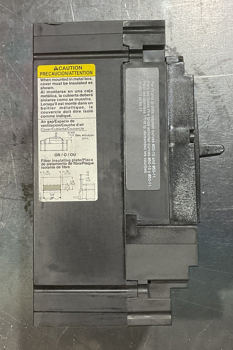 SCHNEIDER Circuit breaker HJL36100 PowerPacT H, 100A, 3 pole, 600VAC, 25kA, lugs, thermal magnetic