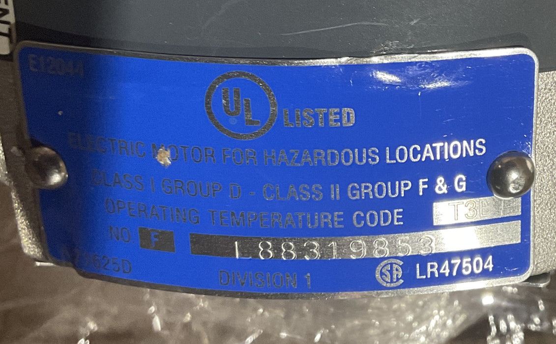 MARATHON ELECTRIC 56S11E5505F MOTOR HAZARDOUS DUTY