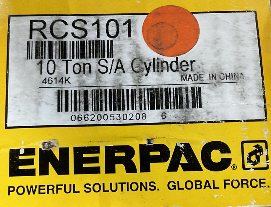 ENERPAC RCS101 Low Height Hydraulic Cylinder 10 Tons Capacity 1" Stroke