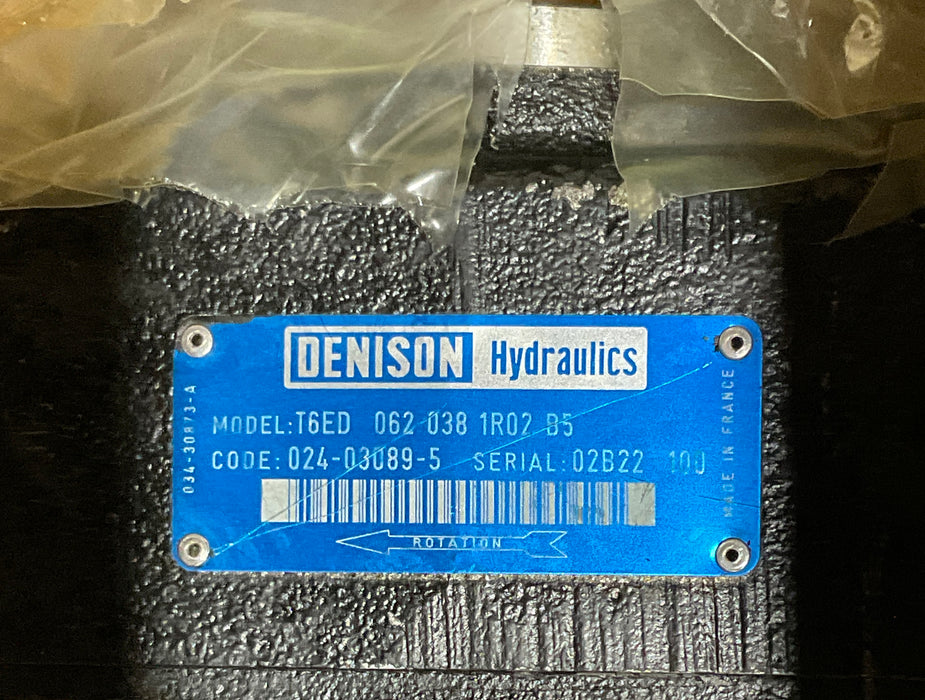 DENISON HYDRAULICS T6ED-062-038-1R02-B5 DOUBLE VANE PUMP