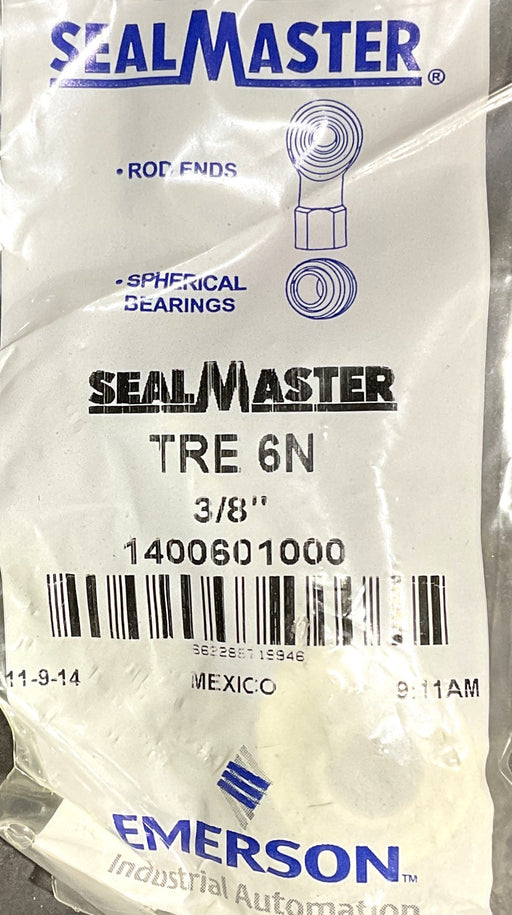 SEAL MASTER TRE6N 3/8" ROD END BEARING