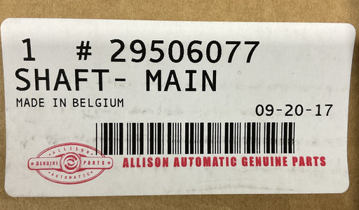 GENUINE NEW ALLISON MAIN SHAFT MD3070 29506077