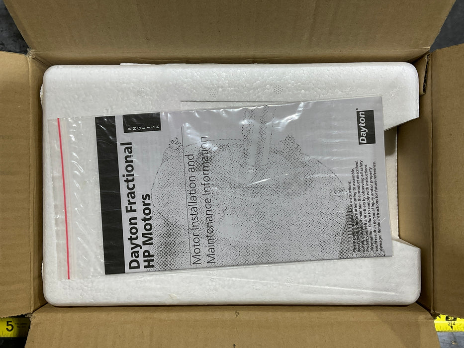 DAYTON 6K030K Motor, 1/3 HP, Split Ph, 1725 RPM, 115 V