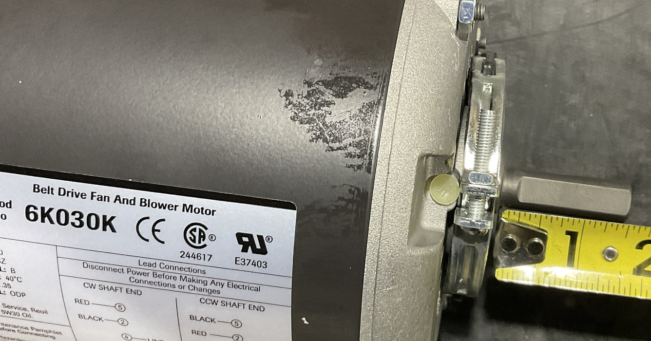 DAYTON 6K030K Motor, 1/3 HP, Split Ph, 1725 RPM, 115 V