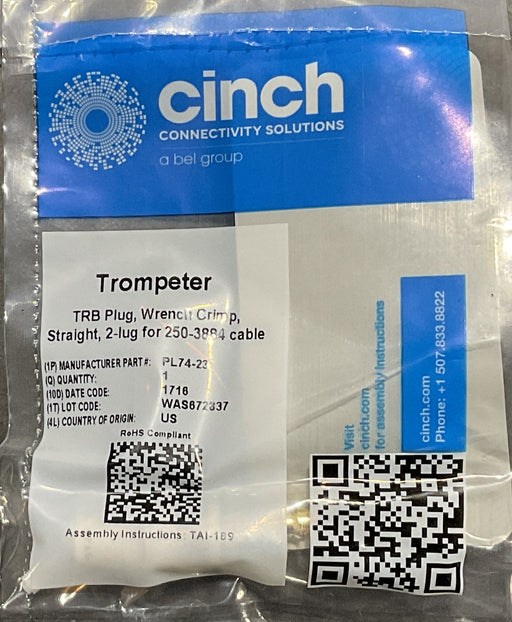 CINCH TROMPETER PL74-23 ELECTRICAL CONNECTOR
