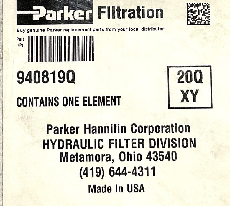 GENUINE PARKER 940819Q Medium Pressure Spin-On Filter