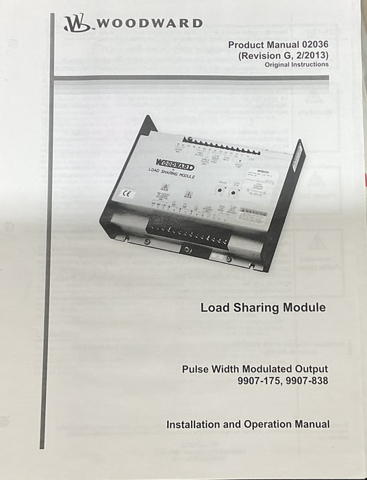 Woodward 9907-838 Load Sharing Module 9907838 161-0797 Lsm Cat Caterpillar