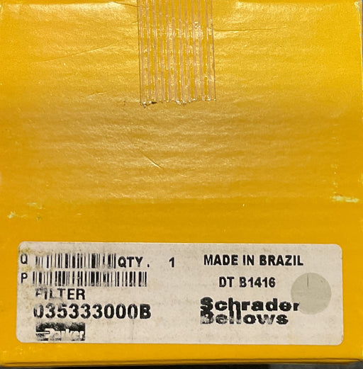 Parker Schrader Bellows 035333000B Standard Filter 3/8
