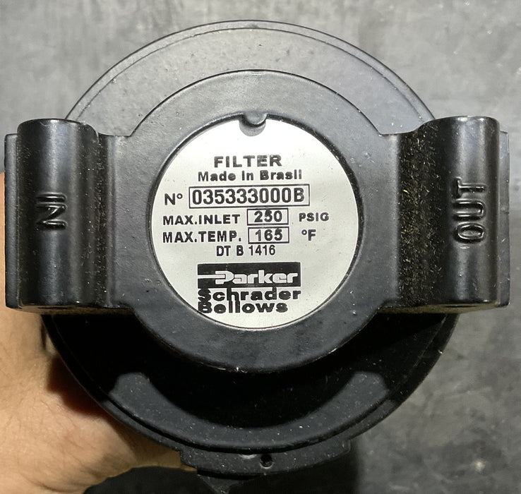 Parker Schrader Bellows 035333000B Standard Filter 3/8
