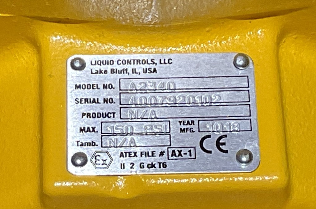 NEW Liquid Controls M7C1 M-7-1 Flow Meter NTEP CC:92-141