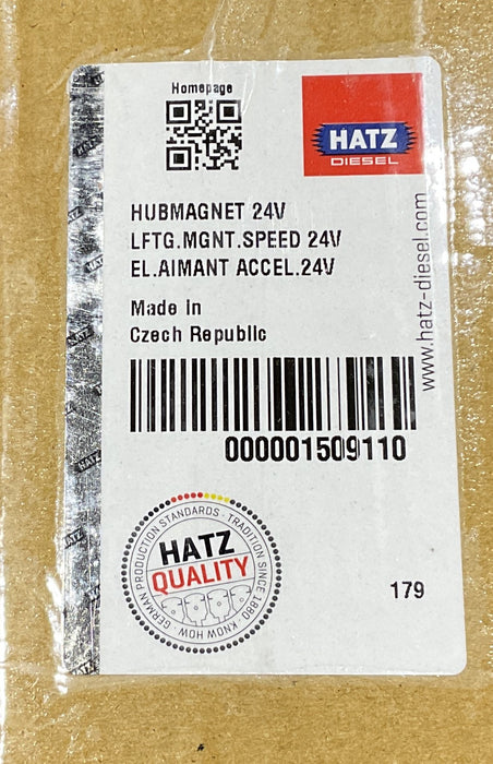 HATZ 01509110 2G40 Lifting magnet 2G30, 2G40, FUEL switch-off 24V