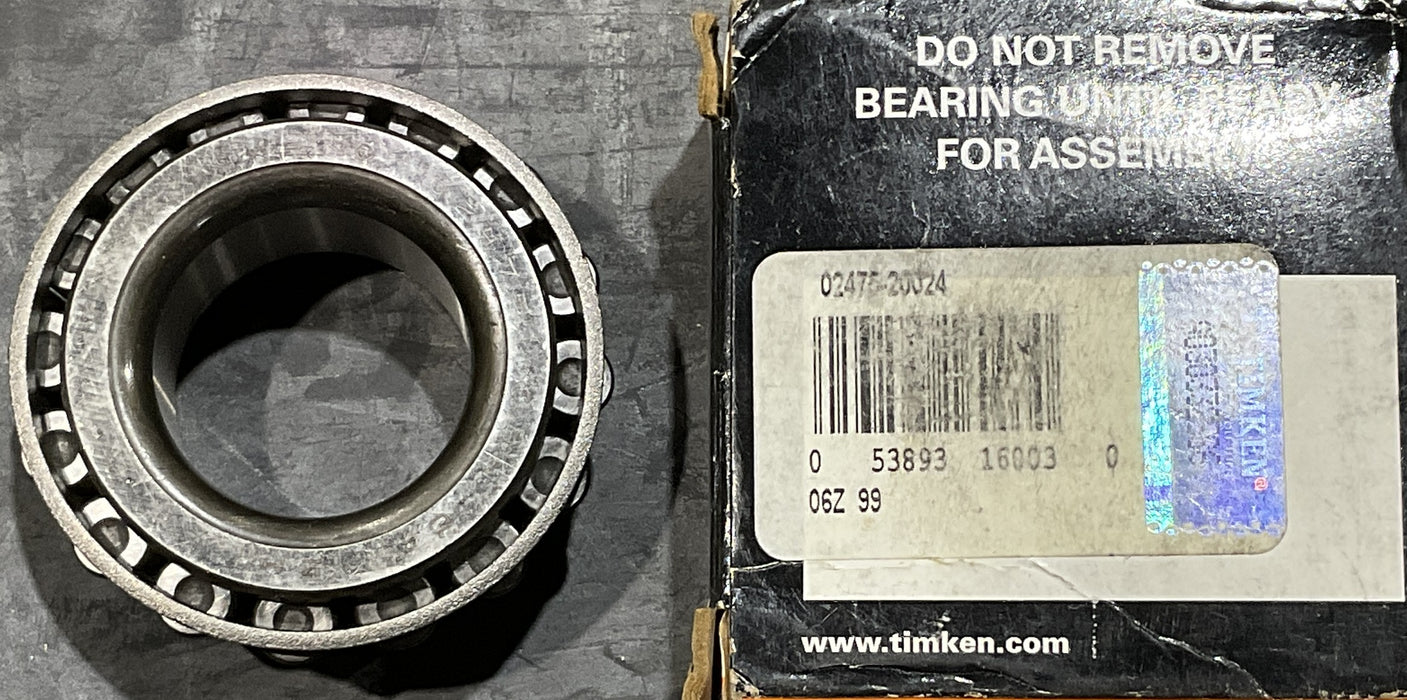 Timken 02475 Roller Bearing Cone, 1.25" Bore, 0.875" Width (HU8PB-OB-400)