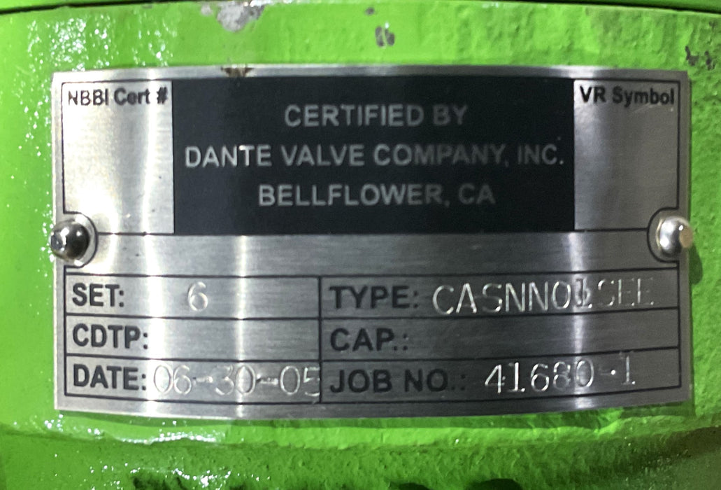 DANCO SAFETY RELIEF VALVE CASNN01SEE-22775