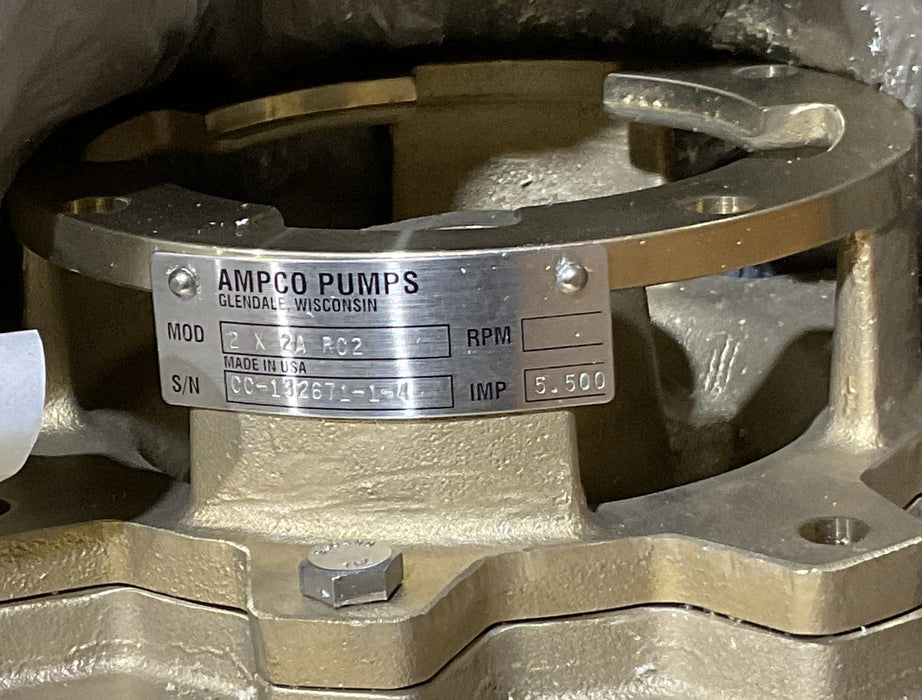 AMPCO PUMPS RC2 2X2A MODEL 2X2ARC2