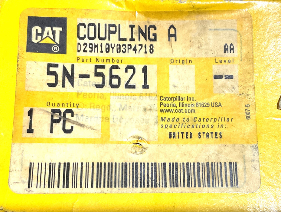 NEW GENUINE CATERPILLAR  5N-5621 COUPLING  5N5621