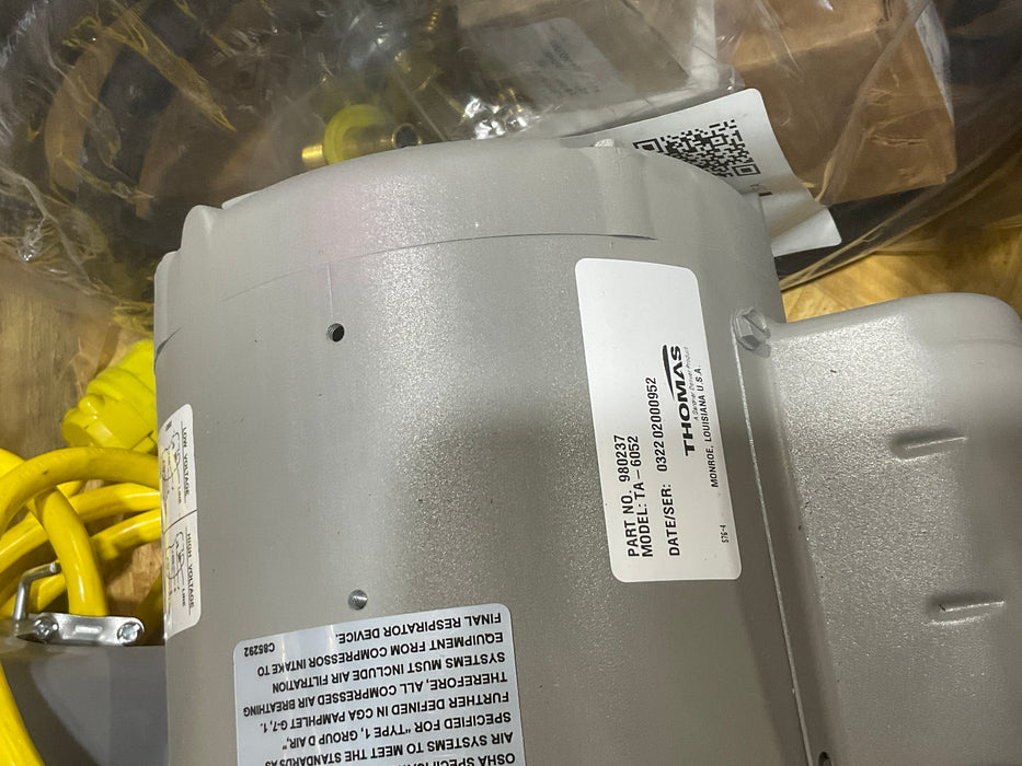 THOMAS MODEL TA-6052 AIR COMPRESSOR VACUUM PUMP