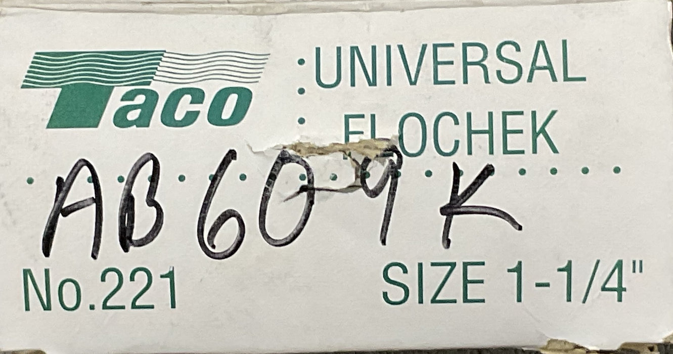 TACO UNIVERSAL FLO-CHECK NO. 221 SIZE 1 1/4"